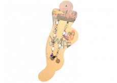 Albi Šperky na nohy Hviezdy a kvety s farebnými kamienkami 1 kus