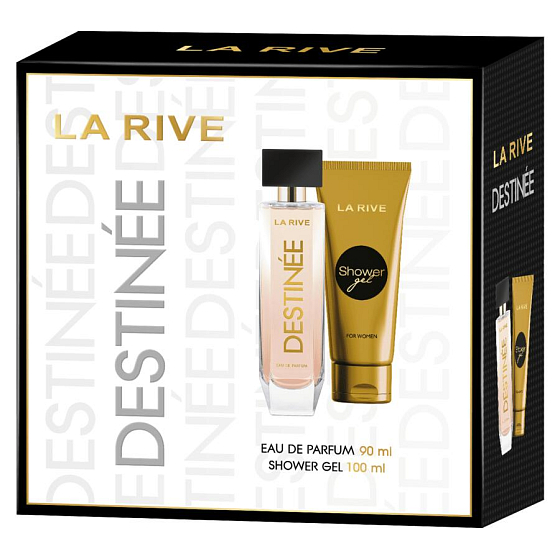 La Rive Destinée parfumovaná voda 90 ml + sprchový gél 100 ml, darčeková súprava pre ženy