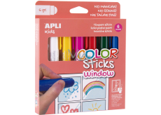 Apli Color Sticks Farby na sklo 6 x 6 kusov, sada