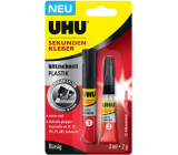 Uhu Super Glue Plastic ultra rýchle dvojfázové sekundové lepidlo na lepenie plastov 3 ml + 2 g