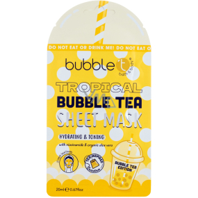 Bubble´t Tropical Bubble Tea textilná maska pre všetky typy pleti 20 ml