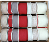 Ditipo Vianočná textilná stuha Nordic juta svetlá béžová 2 m x 40 mm