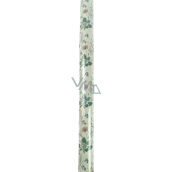 Nekupto Darčekový baliaci papier 70 x 150 cm Zelený, kvety
