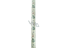 Nekupto Darčekový baliaci papier 70 x 150 cm Zelený, kvety