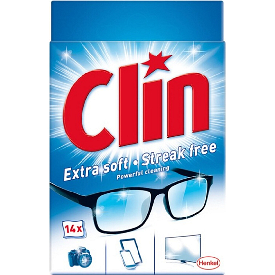 Clin čistiace utierky, 14 ks