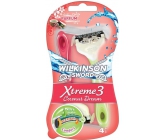 Wilkinson Lady Xtreme 3 Beauty Coconut Dream holiaci strojček 3 + 1 kus