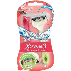 Wilkinson Lady Xtreme 3 Beauty Coconut Dream holiaci strojček 3 + 1 kus