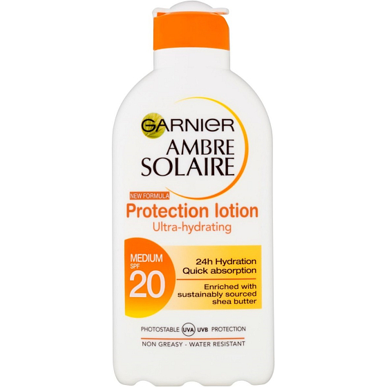 Garnier Ambre Solaire SPF20 mlieko na opaľovanie Medium 200 ml