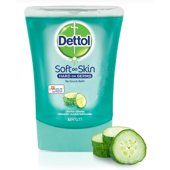 Dettol Sviežosť uhorky mydlo do bezdotykového dávkovača náhradná náplň 250 ml