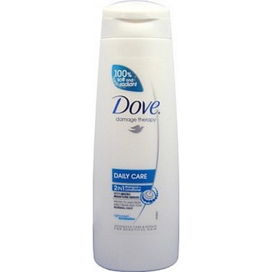 Dove Daily Care 2v1 šampón pre výživu suchých vlasov 350 ml