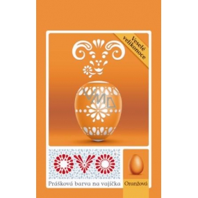 Ovo Oranžová prášková farba na vajíčka 1 vrecko (5 g) = 10 - 15 vajec