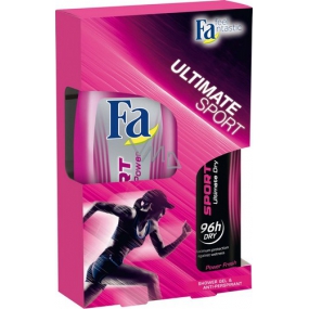 Fa Ultimate Šport Dry Power Fresh sprchový gel 250 ml + dezodorant sprej 150 ml, kozmetická sada