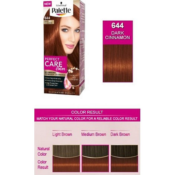 Palette Perfect Color Care farba na vlasy 644 Tmavá škorice