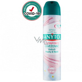 Sanytol Kvetinová vôňa dezinfekčný osviežovač vzduchu povrchov a textílií 300 ml