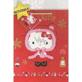 Nekupto Darčeková papierová taška 33 x 26 x 13 cm Hello Kitty Vianočný 1191 WLGL