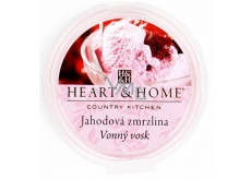 Heart & Home Jahodová zmrzlina Sójový prírodný voňavý vosk 27 g
