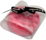 Fragrant Raspberry Glycerínové mydlo masážne s hubkou naplnenou vôňou čerstvých malín vo farbe vínovej 200 g