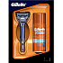 Gillette Fusion holiaci strojček + Hydratačný gél na holenie 75 ml, kozmetická sada pre mužov