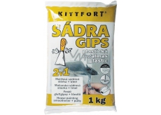 Kittfort Sadra Gips plastická 2v1 maliarska sadrová stierka + tmel 1 kg