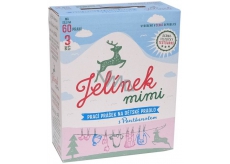 Jeleň Jelínek Mimi s panthenolom prací prášok na detskú bielizeň box 60 dávok 3 kg