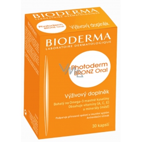 Bioderma Photoderm Bronz Oral výživový doplnok na ochranu pred slnkom 30 tabliet