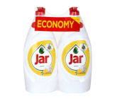 Jar Lemon Prostriedok na ručné umývanie riadu Duopack + hubka 2 x 650 ml