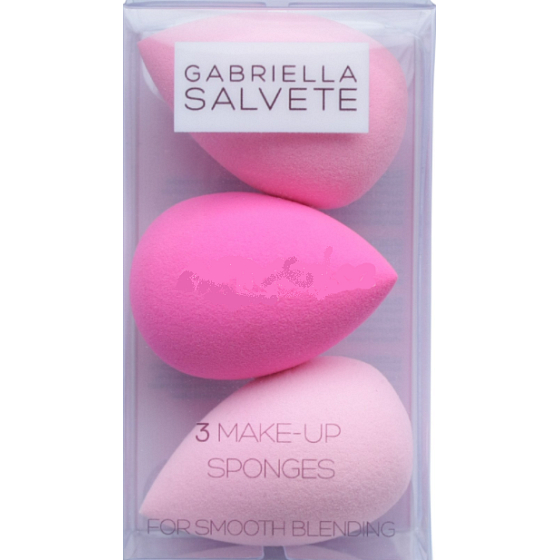 Gabriella salva 3 Make-up Sponges mäkká hubka pre pohodlnú aplikáciu make-upu alebo korektora 3 kusy