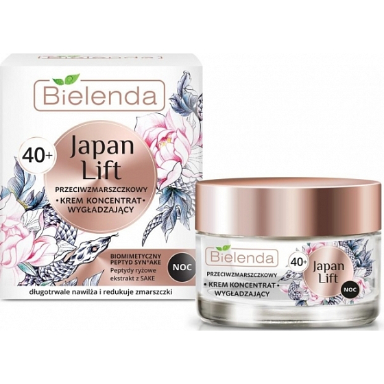 Bielenda Japan Lift 40+ vyhladzujúci pleťový krém proti vráskam nočný 50 ml