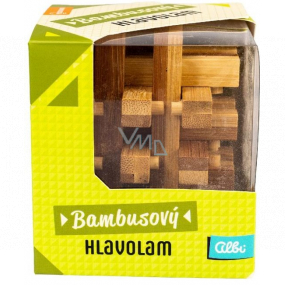 Albi Brain Cage Bambusové puzzle 8,2 x 8,2 x 9 cm