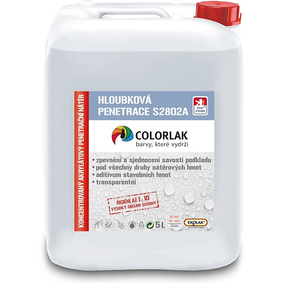 Colorlak Penetrace S 2802 A 10 l hĺbkový náter