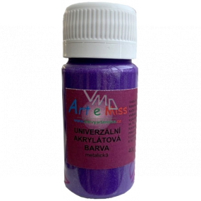 Univerzálna akrylová farba Art e Miss Metallic 42 Dark Purple 40 g