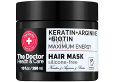 The Doctor Health & Care Keratín + arginín + bioton Maximálna energetická keratínová maska na slabé a mastné vlasy 295 ml