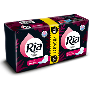 Ria dámske vložky Ultra Normal Plus Duopack, 18 ks
