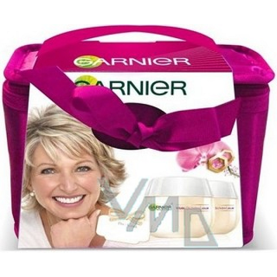 Garnier Orchid Vital pre zrelú pleť dennú a nočnú starostlivosť 50 ml + taška, kozmetická sada