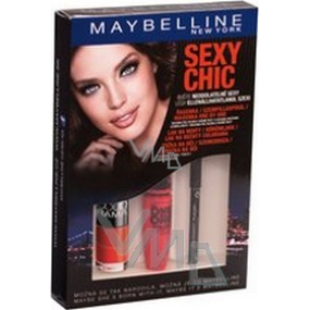 Maybelline Sexy Chic riasenka 9,6 ml + lak na nechty 7,5 ml + ceruzka na oči 2 g, kozmetická sada