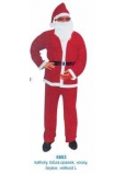 Kostým Mikuláš / Santa pre dospelého, nohavice, blúzka, opasok, fúzy, čiapky veľkosť L
