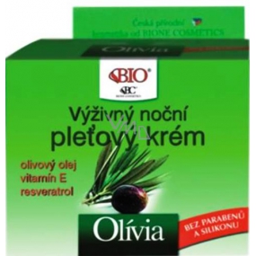 Bion Cosmetics Olívia & Vitamín E výživný nočný pleťový krém pre všetky typy pleti 51 ml