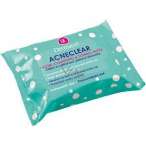 Dermacol Acneclear Facial Wipes odličovacie obrúsky 25 kusov problematická pleť