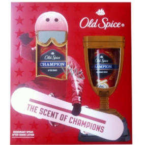 Old Spice Champion dezodorant sprej pre mužov 125 ml + voda po holení 100 ml, kozmetická sada