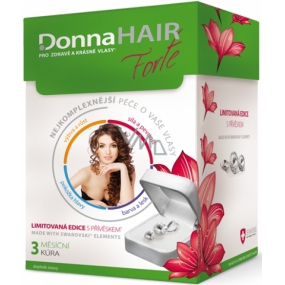 DonnaHAIR Forte 3 mesačná kúra pre zdravé a krásne vlasy 90 toboliek + prívesok Swarovski Elements 2014