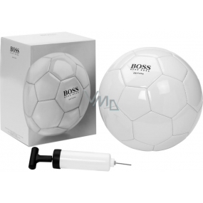 Hugo Boss Soccer Ballon futbalová lopta biely 1 kus + pumpička na lopty 1 kus