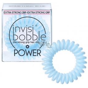 Invisibobble Power Something Blue Gumička do vlasov svetlo modrá špirálová 3 kusy