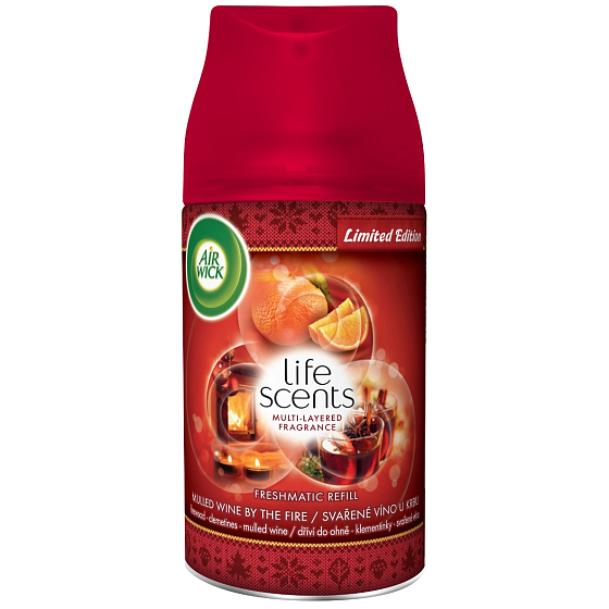 Air Wick Fresh Matic Max Life Scents Varené víno pri krbe náhradná náplň 250 ml