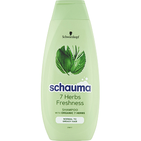 Schauma 7 Bylín šampón pre normálne až mastné vlasy 400 ml
