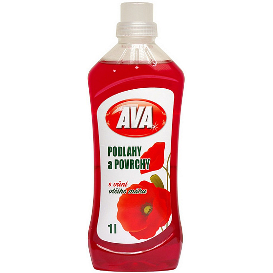 Ava Vlčí mak univerzálny tekutý čistiaci prostriedok na podlahy a iné umývateľné povrchy 1 l