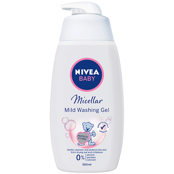 Nivea Baby Micelárny umývací gél dávkovač 500 ml