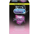Durex Intense Orgasmic vrúbkovaný kondóm s výstupkami a stimulačným gélom nominálna šírka: 56 mm 16 kusov
