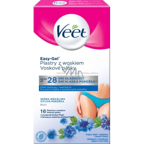 Veet Bikini Studené voskové pásiky pre citlivú pokožku 16 kusov