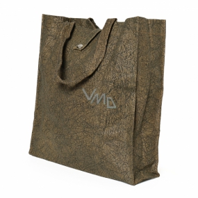Albi Eko taška vyrobená z pratelného papiera skladacie - hnedá 37 cm x 37 cm x 9,5 cm