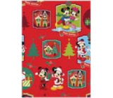 Ditipo Darčekový baliaci papier 70 x 200 cm Vianočný Disney Mickey, Minnie červený